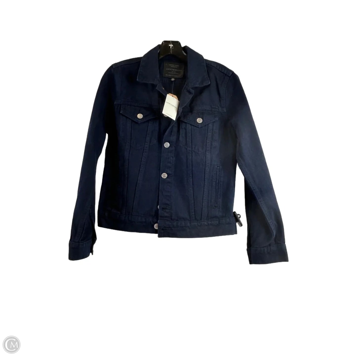Jacket Denim By Lucky Brand In Blue Denim, Size: S