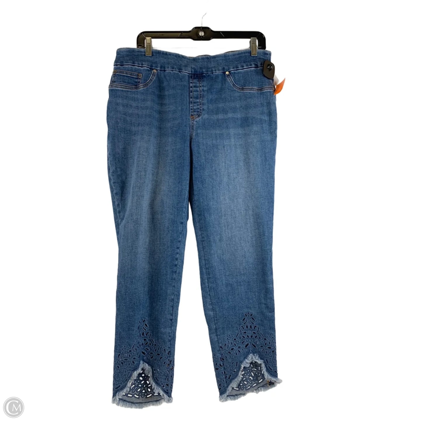 Jeans Jeggings By Chicos In Blue Denim, Size: 12