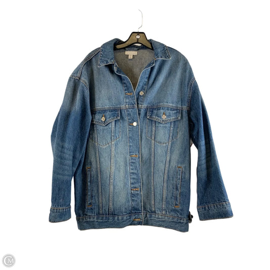 Jacket Denim By Top Shop In Blue Denim, Size: Xs