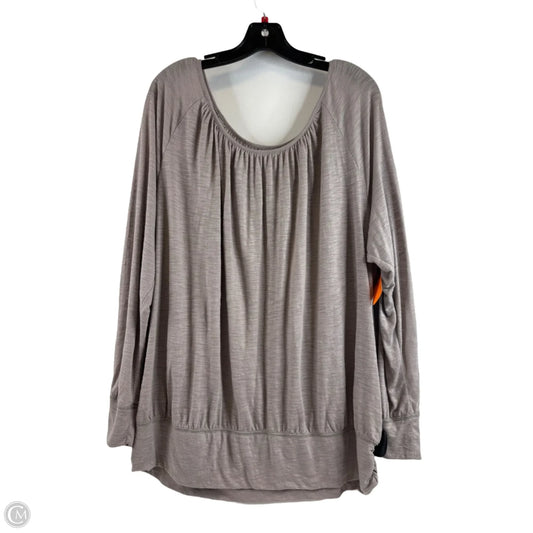 Top Long Sleeve By Lane Bryant In Brown, Size: 2x