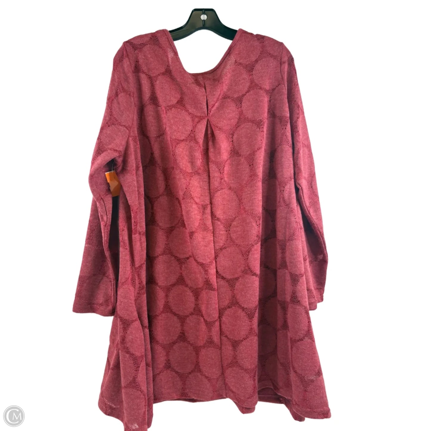 Tunic 3/4 Sleeve By Avenue In Red, Size: 2x