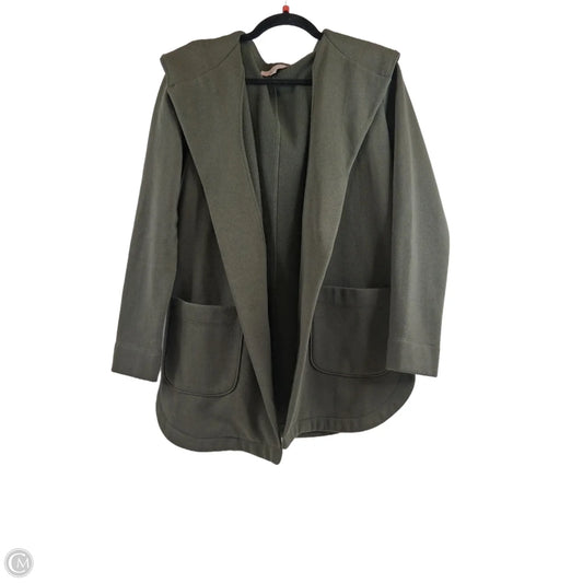 Jacket Shirt By Loft In Green, Size: S