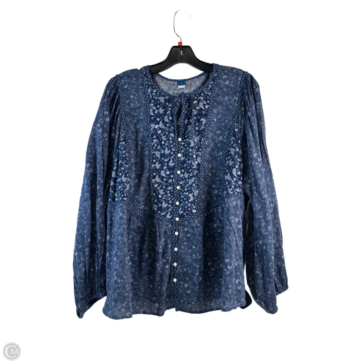 Top Long Sleeve By Old Navy In Blue, Size: Xl