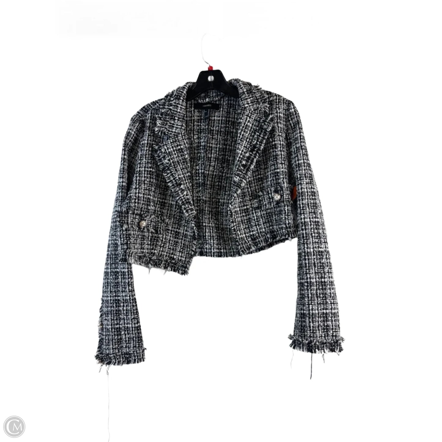 Blazer By Forever 21 In Black & White, Size: M