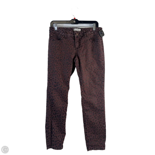 Jeans Skinny By Free People In Leopard Print, Size: 6