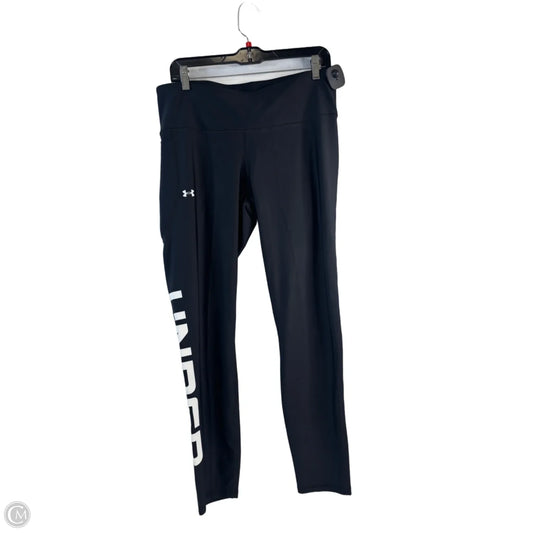 Athletic Leggings By Under Armour In Black & White, Size: Xl