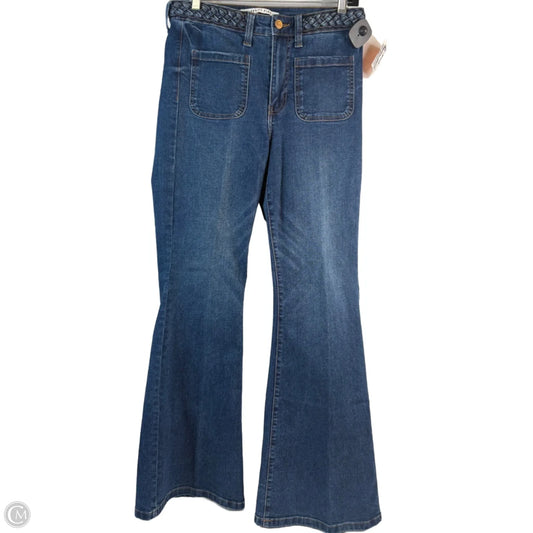 Jeans Flared By Celebrity Pink In Blue Denim, Size: 8