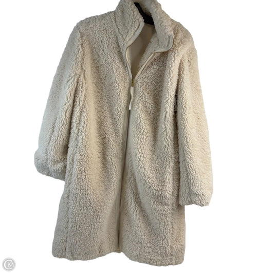 Jacket Faux Fur & Sherpa By Gap In Cream, Size: Xs