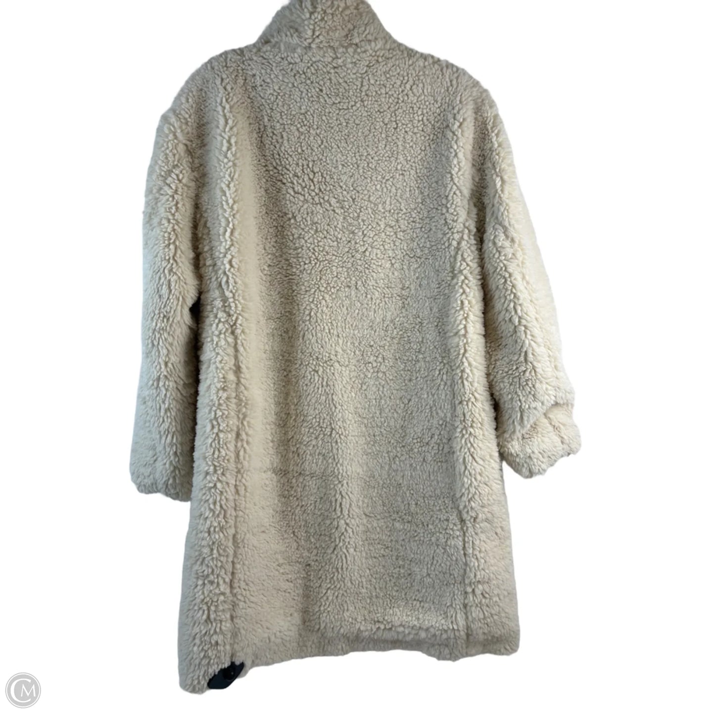 Jacket Faux Fur & Sherpa By Gap In Cream, Size: Xs