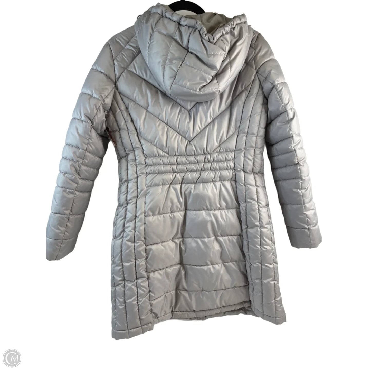 Jacket Puffer & Quilted By Kenneth Cole In Grey, Size: S