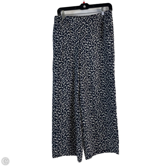 Pants Wide Leg By J. Jill In Blue & White, Size: 6
