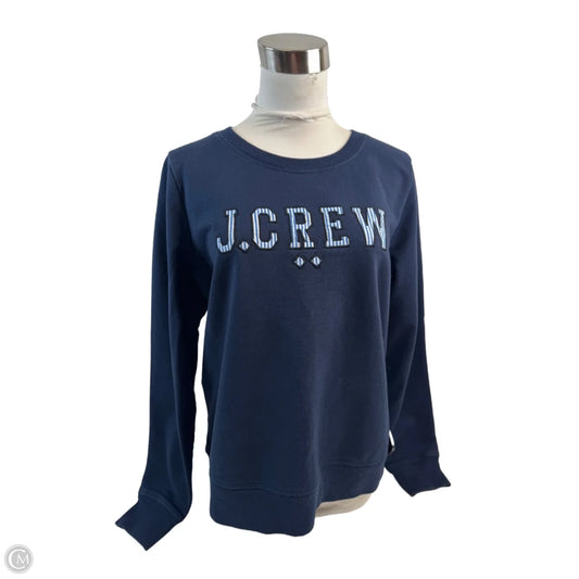Sweatshirt Crewneck By J. Crew In Navy, Size: M