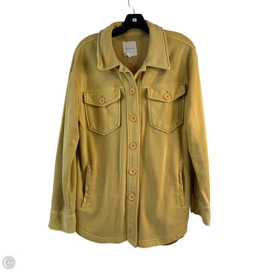Jacket Shirt By Avec Les Filles In Yellow, Size: S