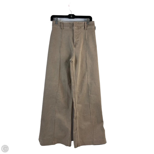 Jeans Wide Leg By Zara In Brown, Size: 6
