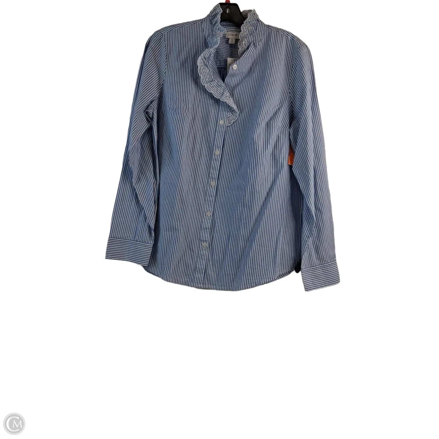 Top Long Sleeve By J. Crew In Striped Pattern, Size: M