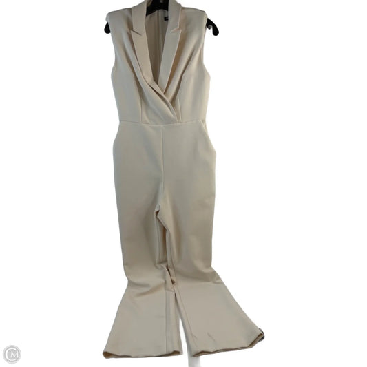 Jumpsuit By Express In Ivory, Size: S