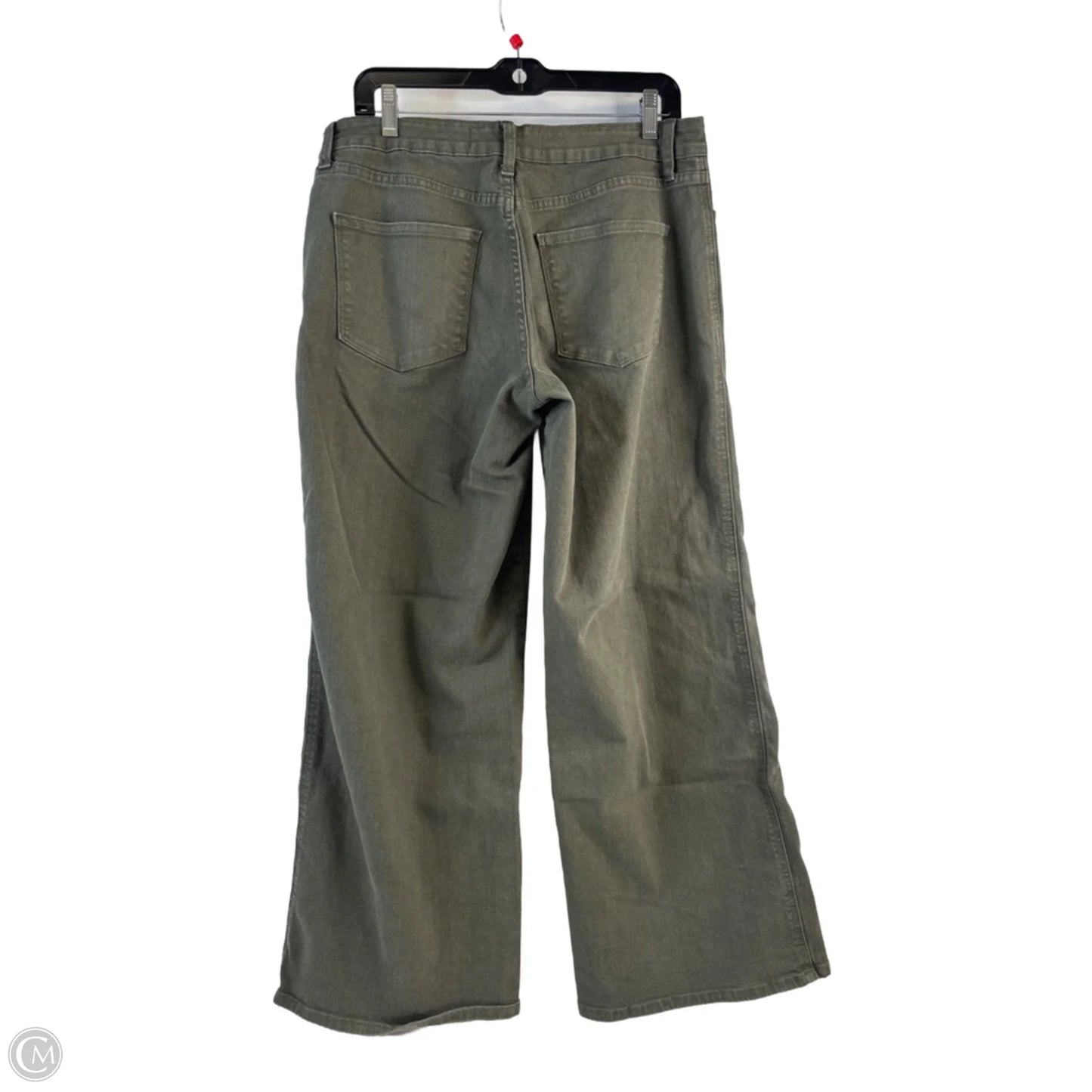 Jeans Wide Leg By Clothes Mentor In Green Denim, Size: 12