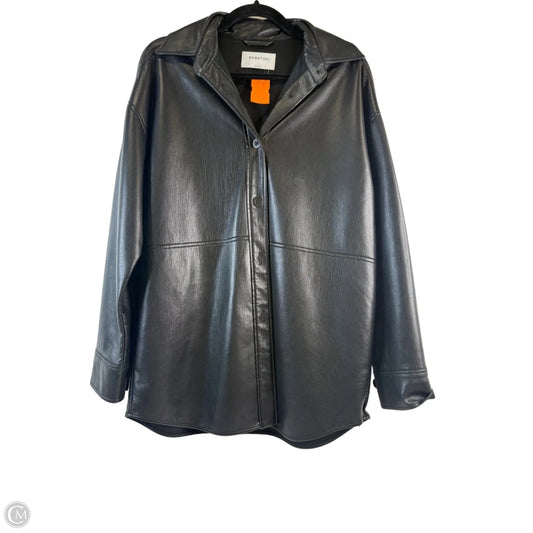 Jacket Shirt By Babaton In Black, Size: S