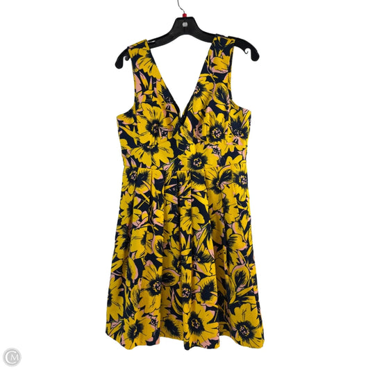 Dress Casual Short By J. Crew In Blue & Yellow, Size: S