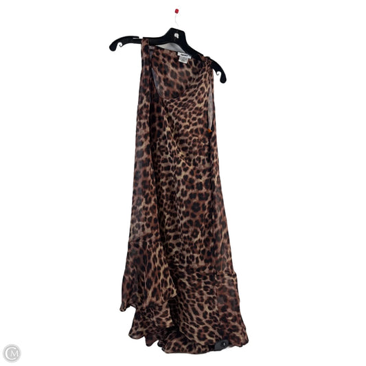 Dress Casual Midi By Dkny In Leopard Print, Size: M