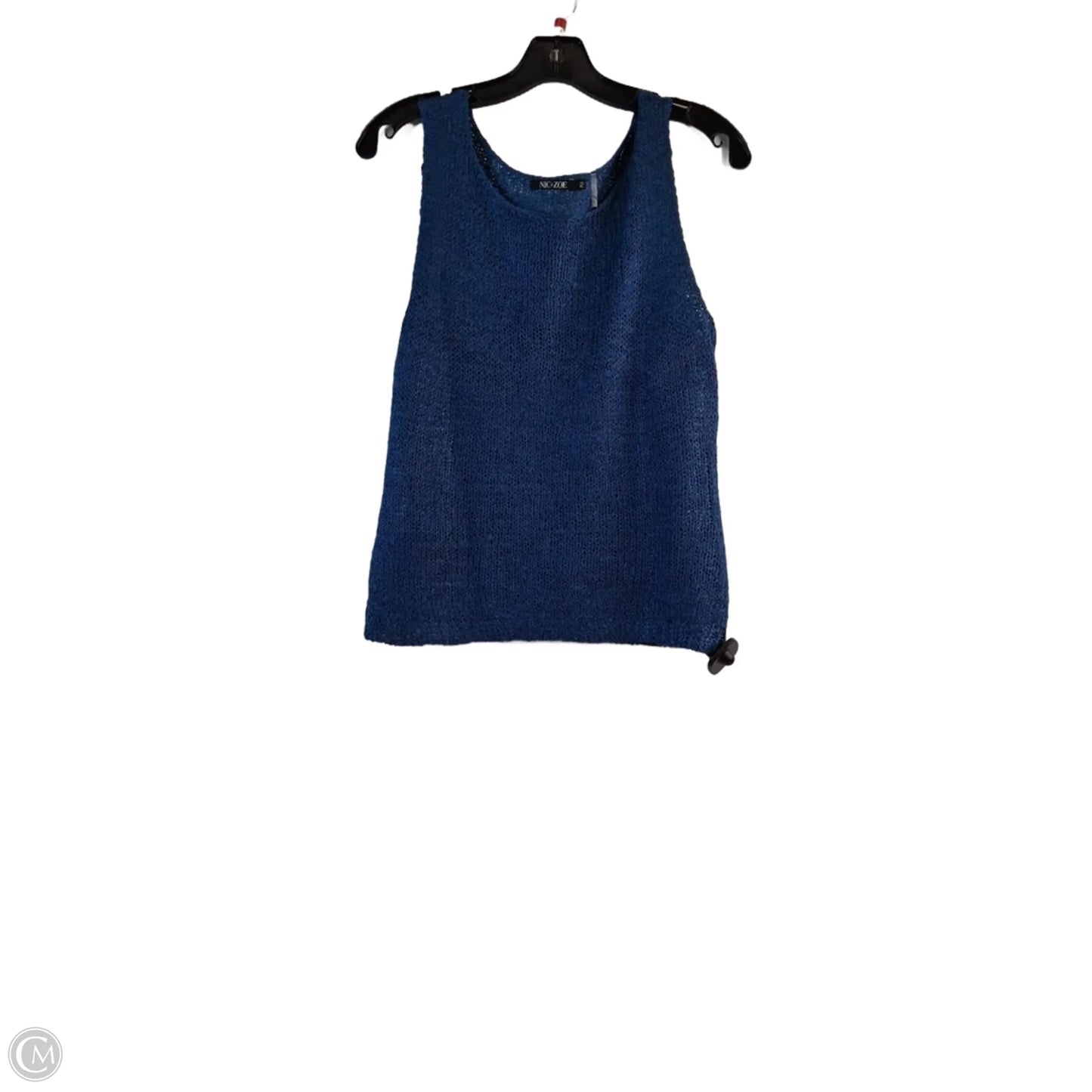 Top Sleeveless Basic By Nic + Zoe In Blue, Size: Mp