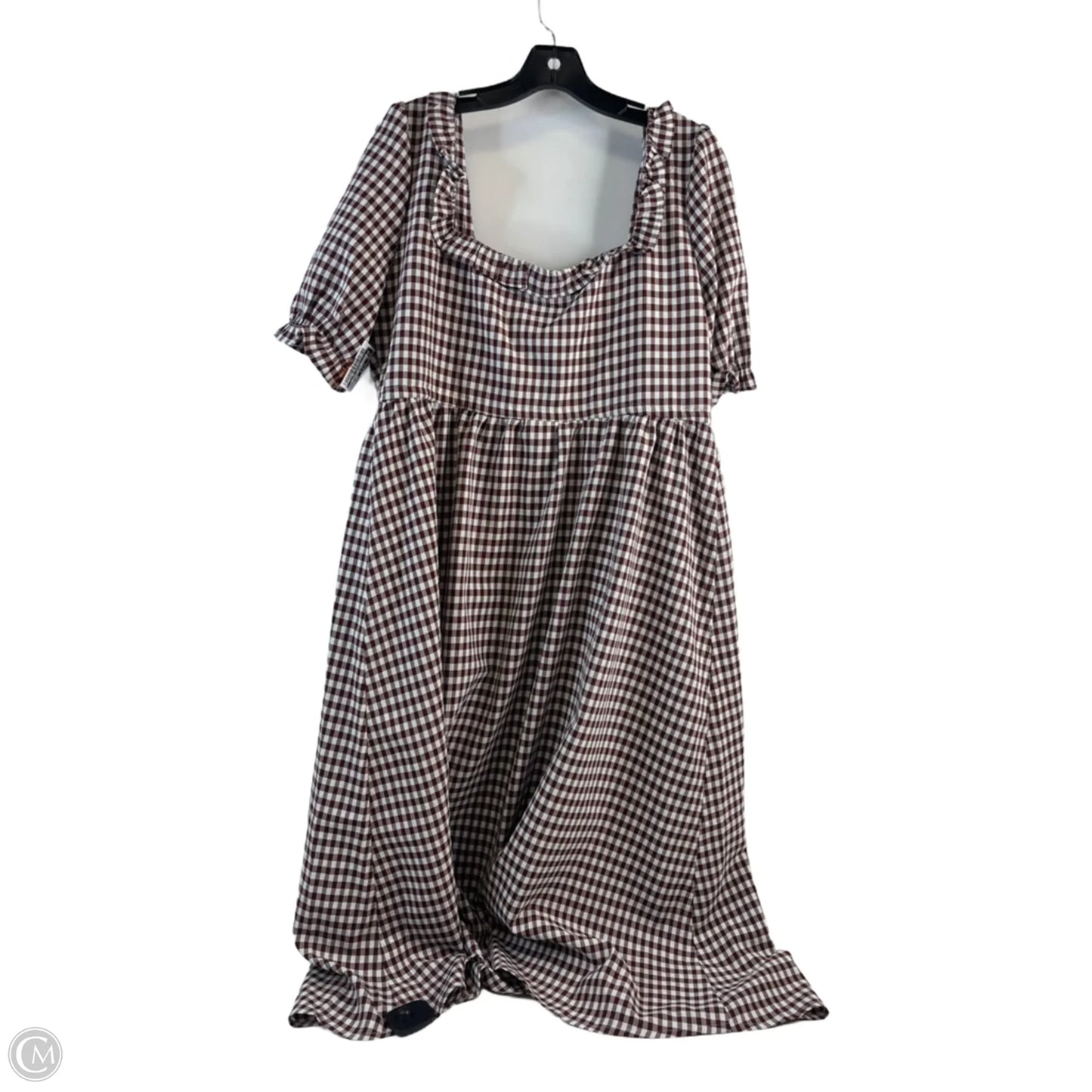 Dress Casual Maxi By Clothes Mentor In Checkered Pattern, Size: L