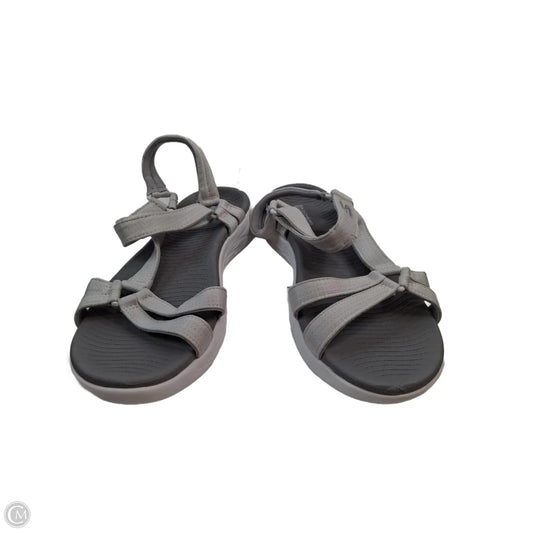 Sandals Sport By Skechers In Grey & Silver, Size: 8