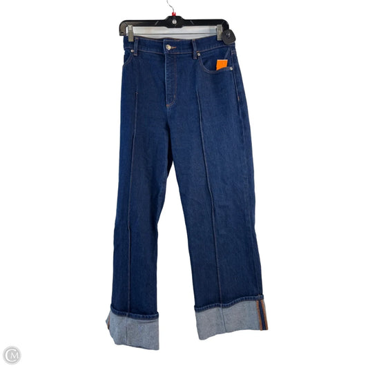 Jeans Wide Leg By Loft In Blue Denim, Size: 10