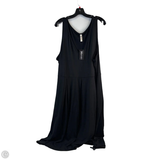 Dress Casual Midi By Clothes Mentor In Black, Size: 2x