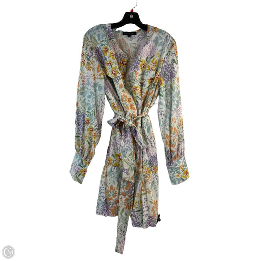 Dress Casual Short By Clothes Mentor In Floral Print, Size: L