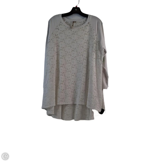 Top 3/4 Sleeve By Comfy In White, Size: M