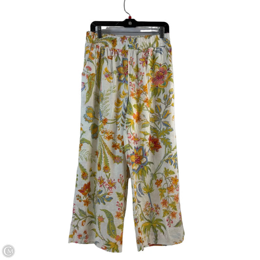 Pants Wide Leg By Rachel Zoe In Green & Yellow, Size: 10