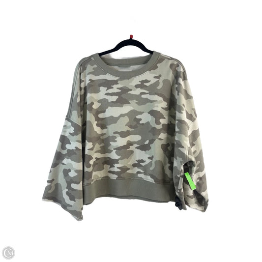 Sweatshirt Crewneck By Aerie In Camouflage Print, Size: L