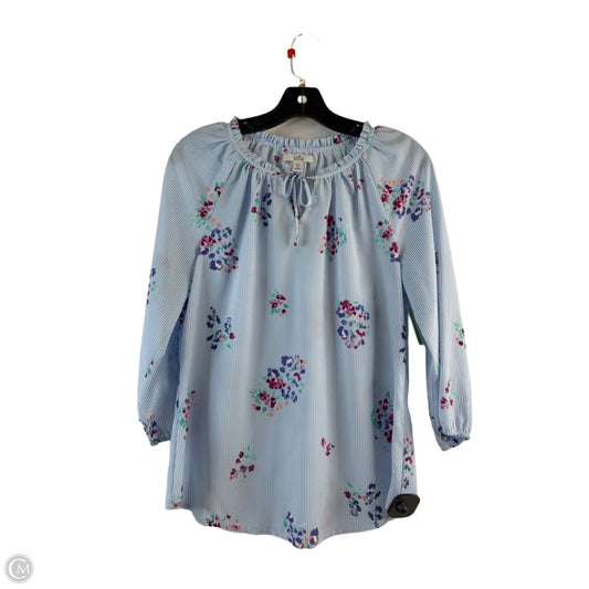 Top Long Sleeve Basic By Croft And Barrow In Striped Pattern, Size: Sp