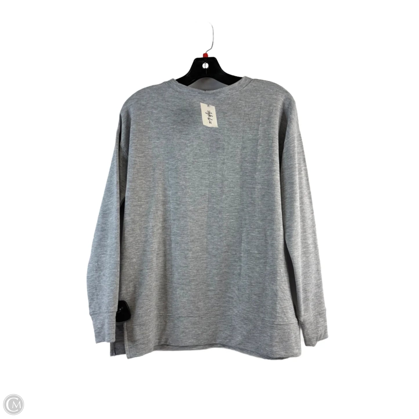 Top Long Sleeve By Style And Company In Grey & Pink, Size: Xs