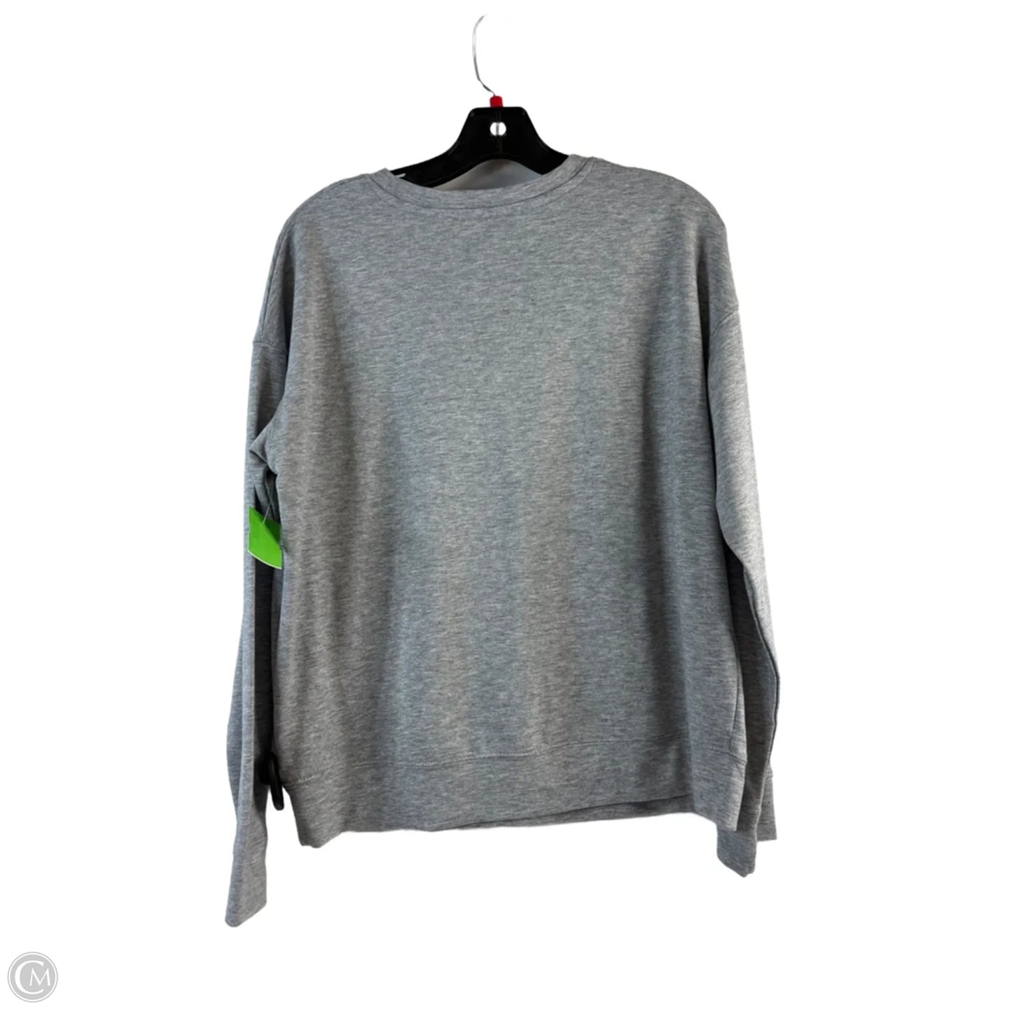 Top Long Sleeve Basic By Clothes Mentor In Grey & Red, Size: M