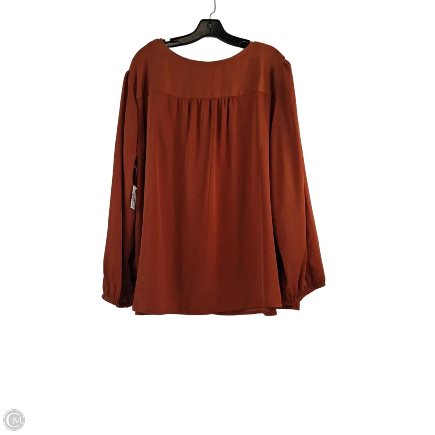 Top Long Sleeve By Ava & Viv In Copper, Size: 3x