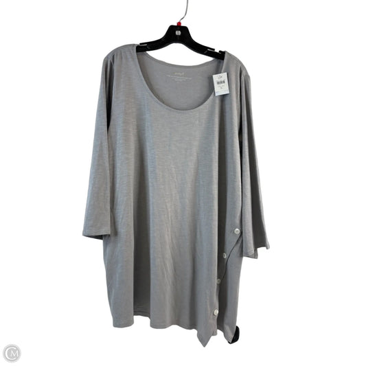 Tunic 3/4 Sleeve By Pure Jill In Grey, Size: Xl