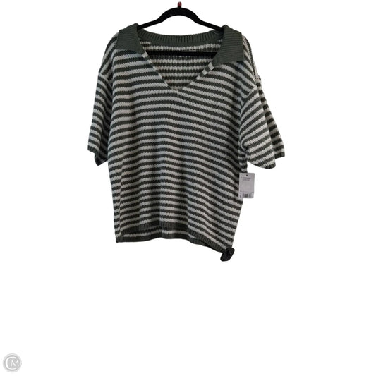 Sweater Short Sleeve By Sonoma In Striped Pattern, Size: Xxl