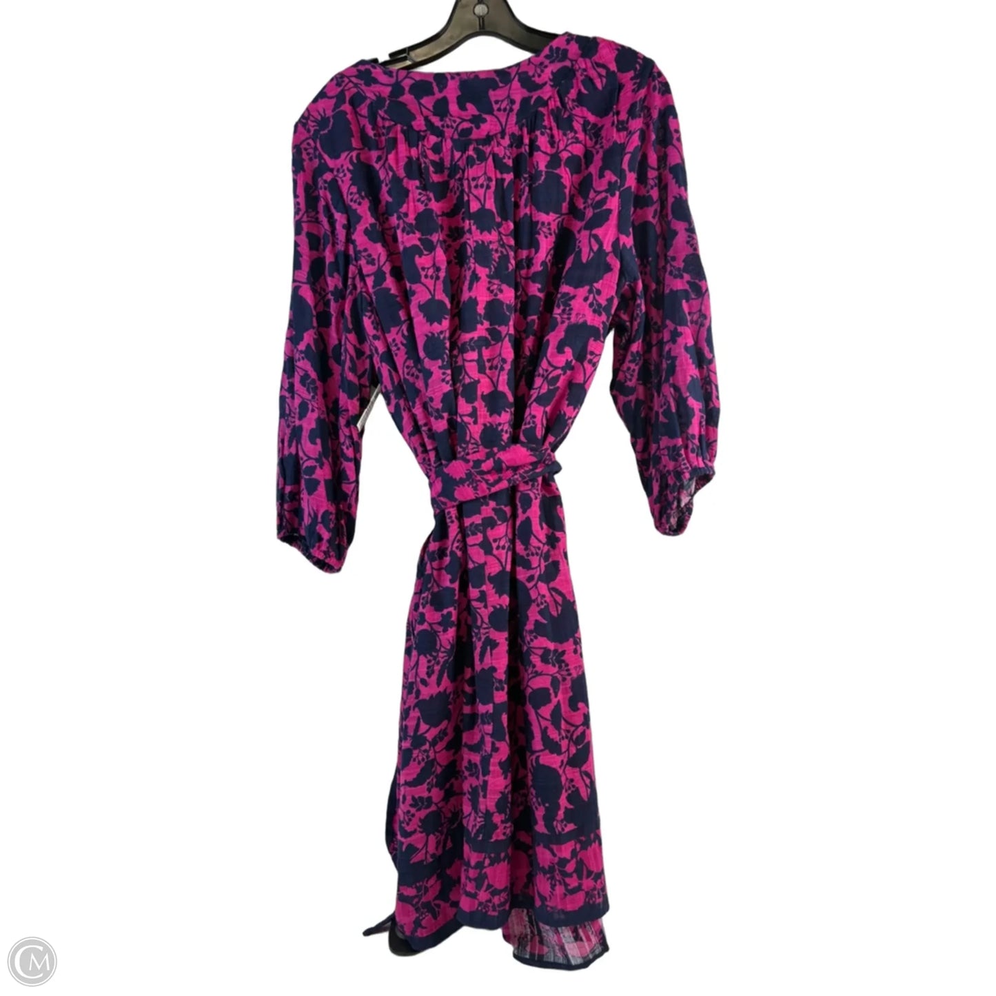 Dress Casual Midi By Clothes Mentor In Blue & Pink, Size: Xl