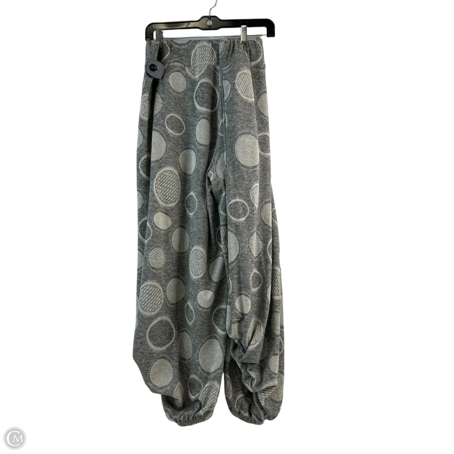 Pants Cropped By Ic By Connie K In Grey & White, Size: 16