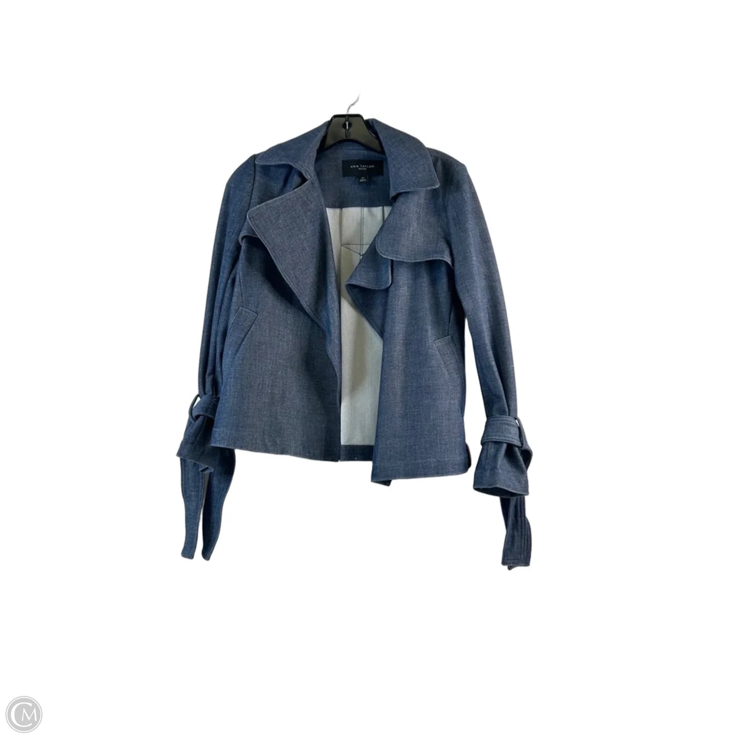 Blazer By Ann Taylor In Blue Denim, Size: Xsp
