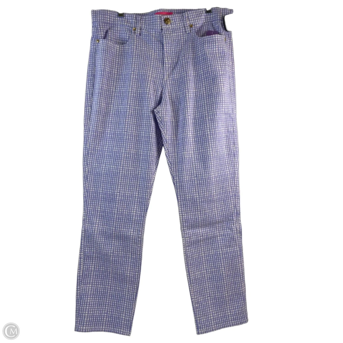 Jeans Designer By Lilly Pulitzer In Purple & White, Size: 16
