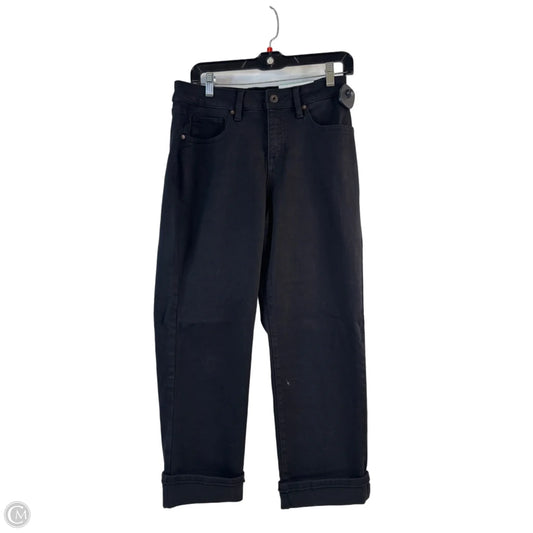 Jeans Cropped By Style And Company In Black Denim, Size: 8