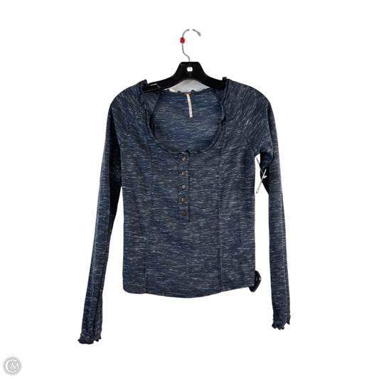 Top Long Sleeve By Free People In Blue, Size: Xs