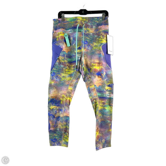 Athletic Leggings Capris By Lululemon In Tie Dye Print, Size: Xl