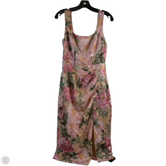 Dress Casual Midi By Premier Amour In Floral Print, Size: Xs