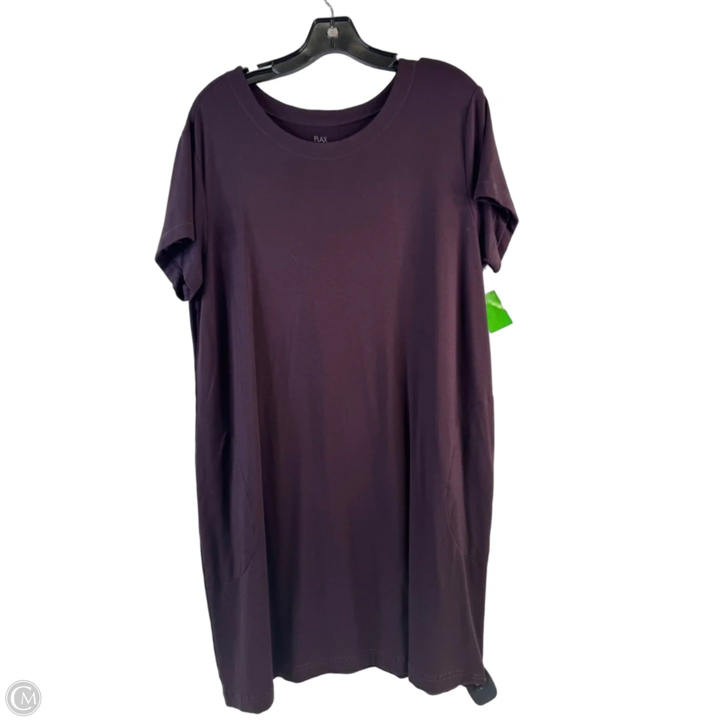 Dress Casual Midi By Flax In Maroon, Size: L