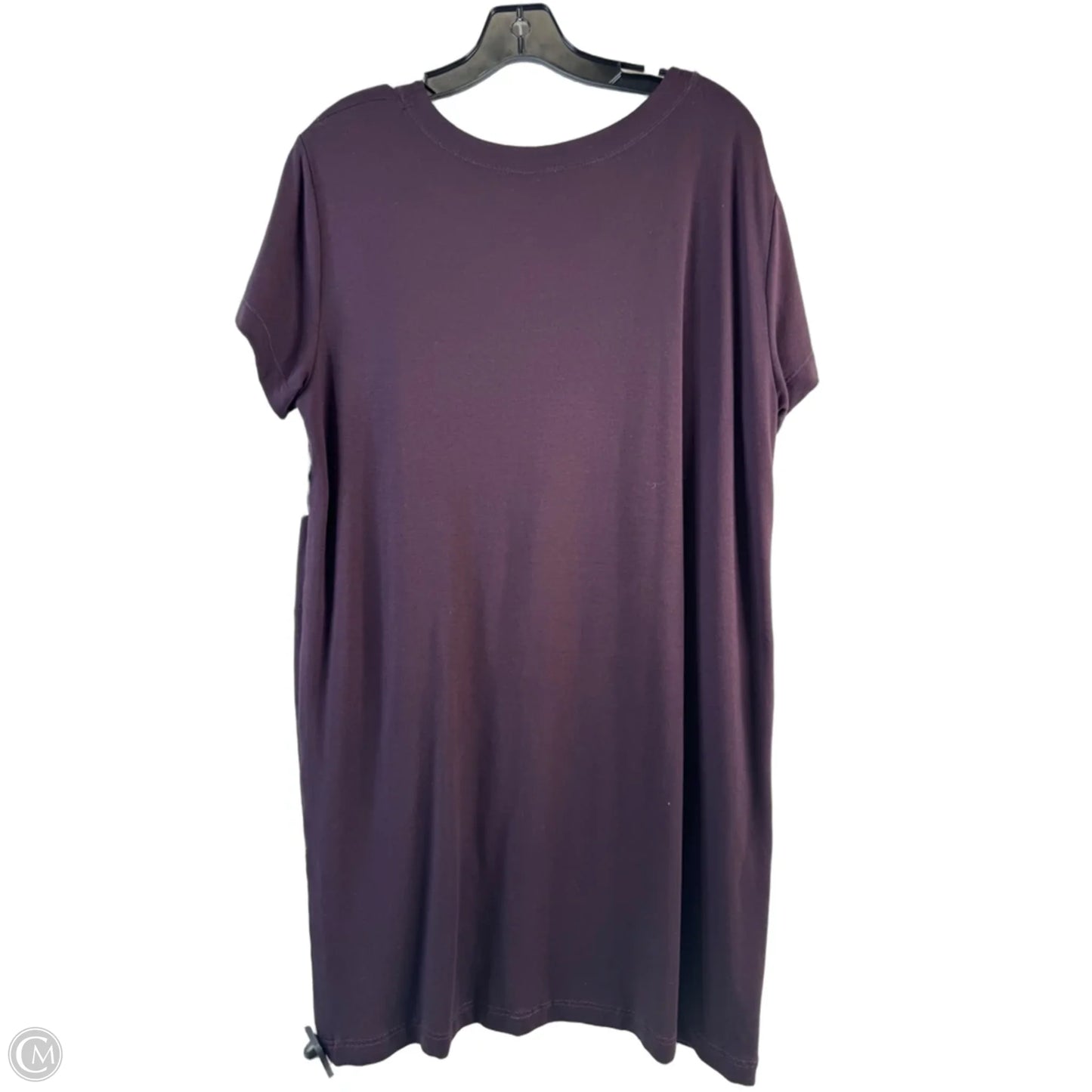 Dress Casual Midi By Flax In Maroon, Size: L