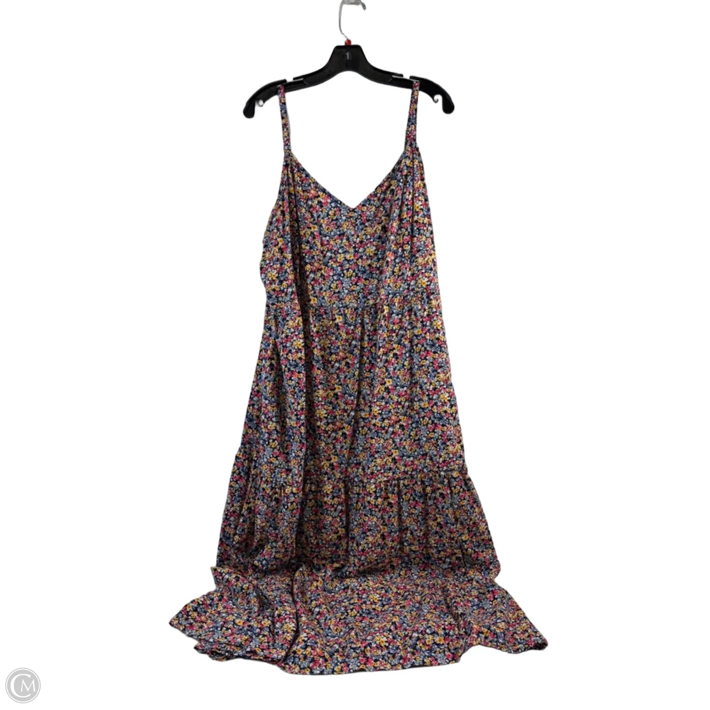 Dress Casual Maxi By Old Navy In Blue & Yellow, Size: Xxl